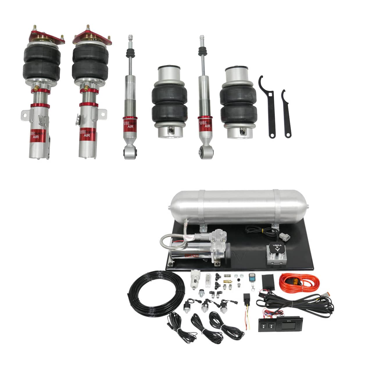 TruHart AirPlus Air Struts w/ VERA Essential Management for 2018-2021 Toyota Camry (XV70) TH-T1009+TH-MM01