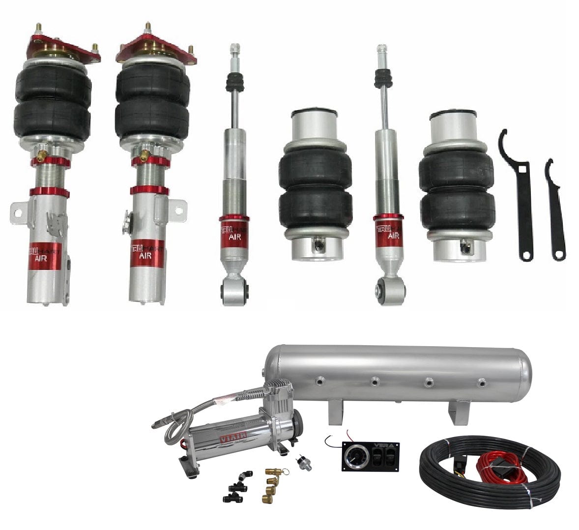 TruHart AirPlus Air Struts w/ VERA Essential Management for 2019-2025 Toyota Corolla Sedan (E210) TH-T1012+TH-MM01