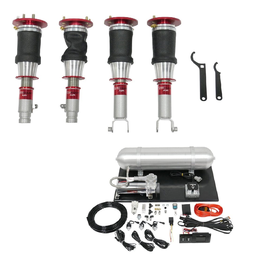 TruHart AirPlus Air Struts w/ VERA Evo Bluetooth Management for 2009-2014 Acura TL (UA8/UA9) TH-H1009+TH-ME02