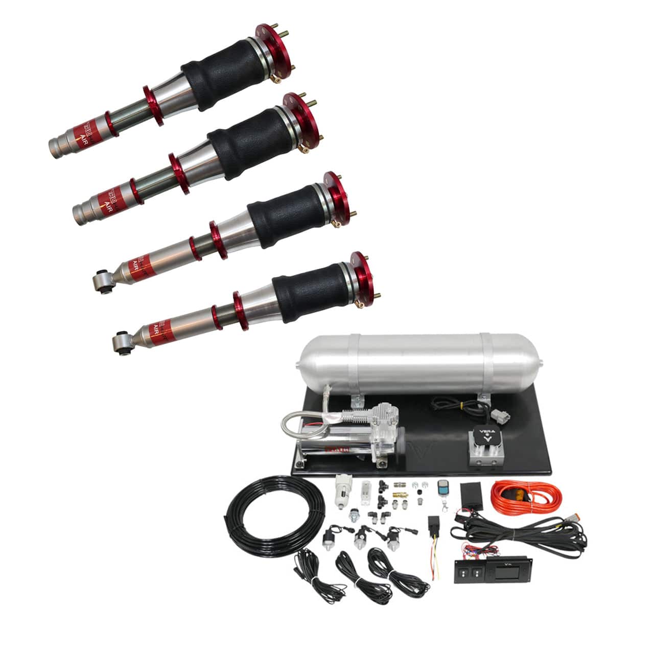 TruHart AirPlus Air Struts w/ VERA Evo Management for 1990-2005 Mazda MX-5 Miata (NA/NB) TH-M1001+TH-ME01
