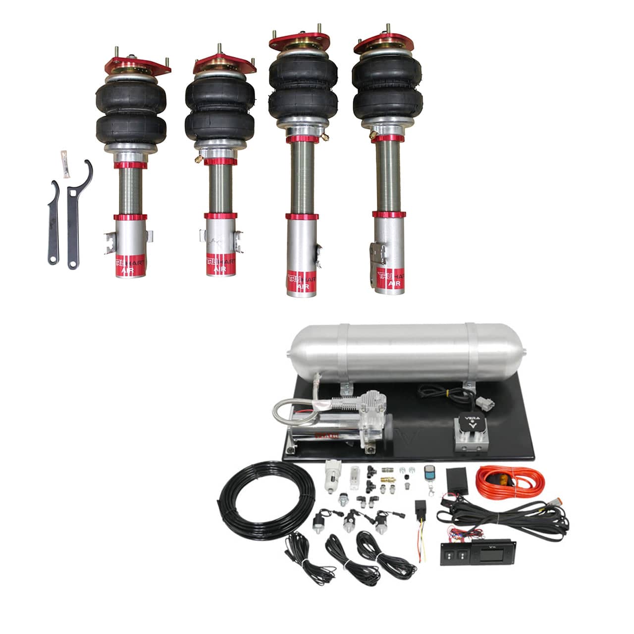 TruHart AirPlus Air Struts w/ VERA Evo Management for 1992-2001 Lexus ES300 (XV10/XV20) TH-T1006+TH-ME01