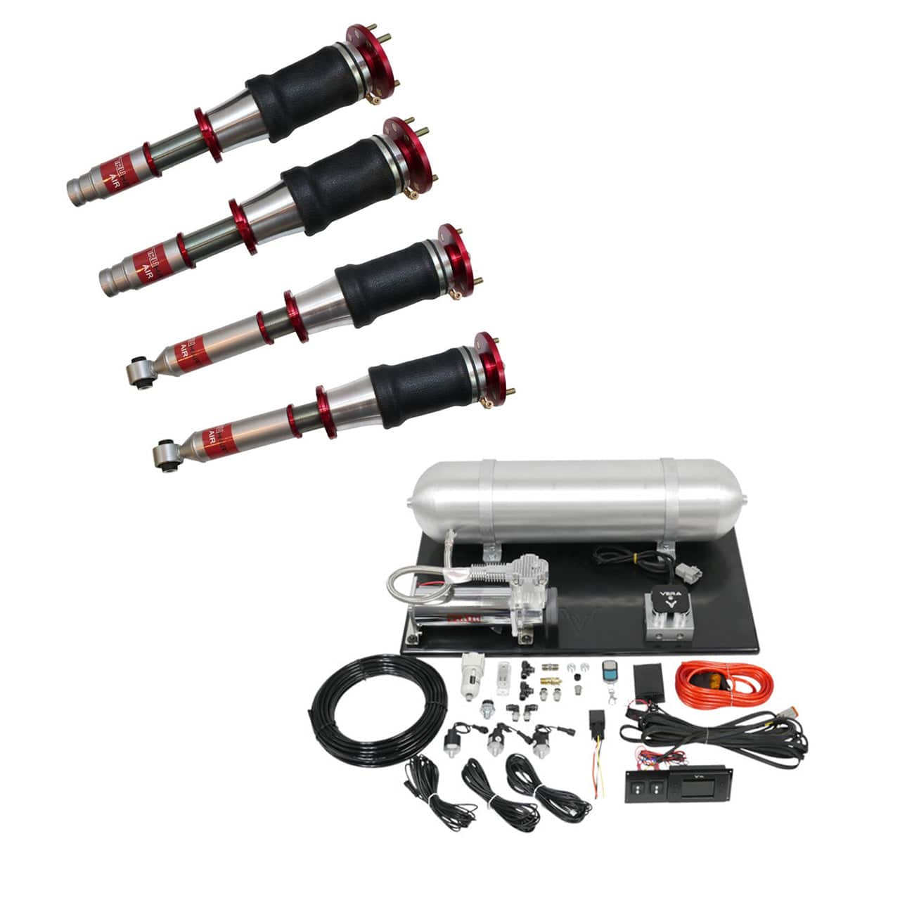 TruHart AirPlus Air Struts w/ VERA Evo Management for 1997-1999 Acura CL (UA1) TH-H1006+TH-ME01