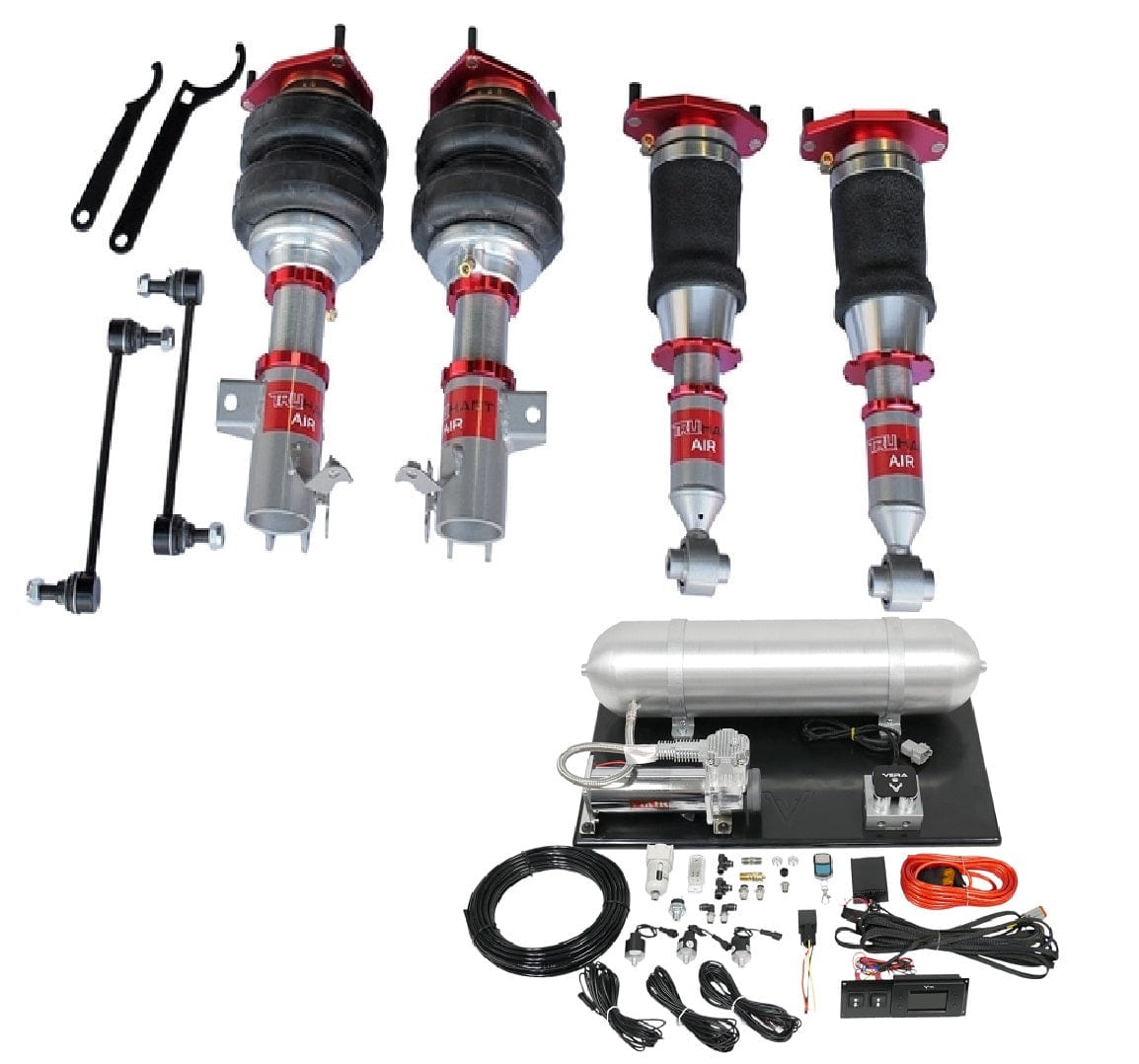 TruHart AirPlus Air Struts w/ VERA Evo Management for 2012-2017 Scion FR-S (ZN6) TH-S1005+TH-ME01