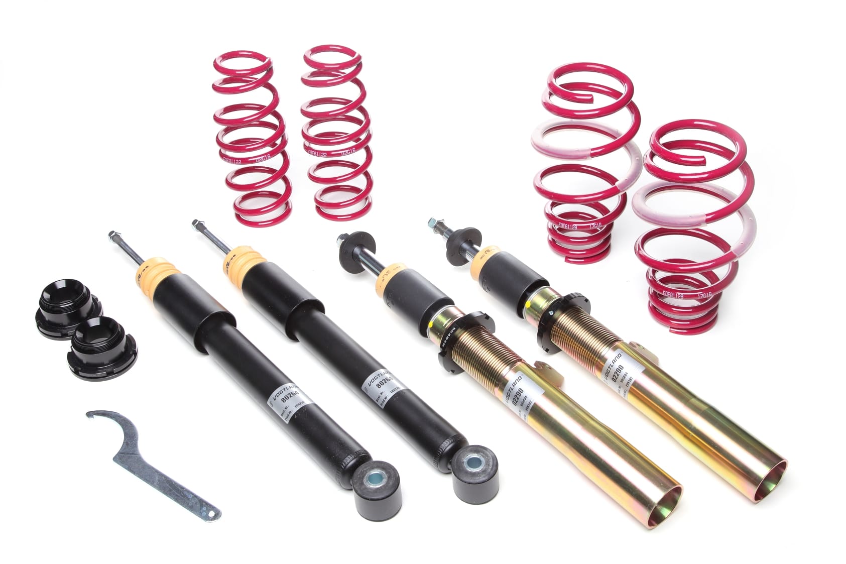 Vogtland Height-Adjustable Coilover Kit for 2003-2015 Volkswagen T5 (7HM/7HMA/7HC/7HCA/7HK/7J0/7HKX0) 968844