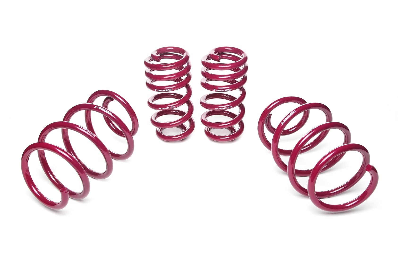 Vogtland Sport Lowering Spring Kit for 2003-2015 Volkswagen T5 4WD, 50mm Drop (7HC/7HM/7HK/7HKXO/7HCA/7HMA) 956124