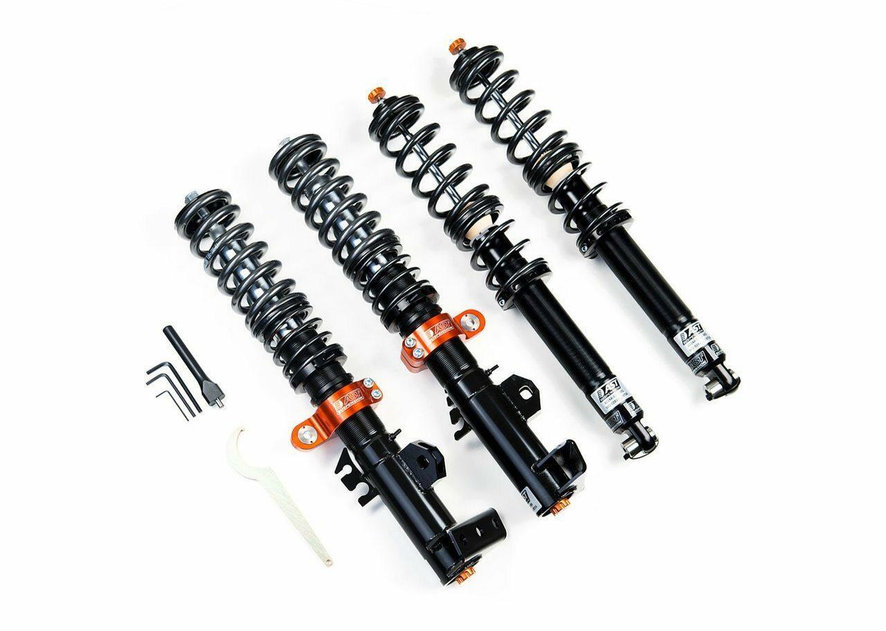 AST Suspension 5100 Series Coilovers (Excludes Front/Rear Top Mounts) (True Coilover) - 2005-2007 Mitsubishi Lancer Evolution (Evo 9) ACU-M3007S