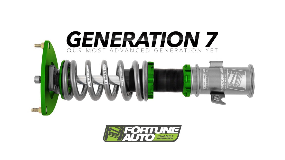 Introducing the Generation 7 Fortune Auto Coilovers