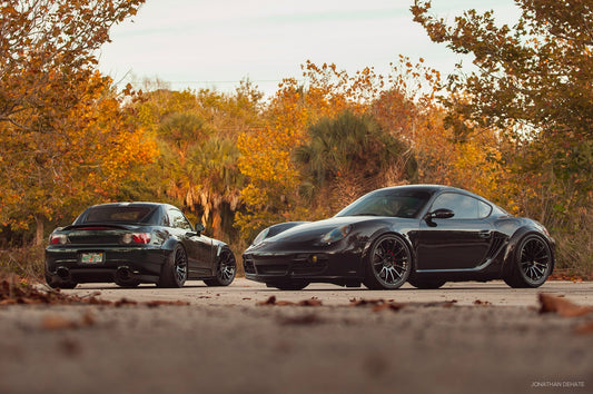Lowered S2000 and Porsche 