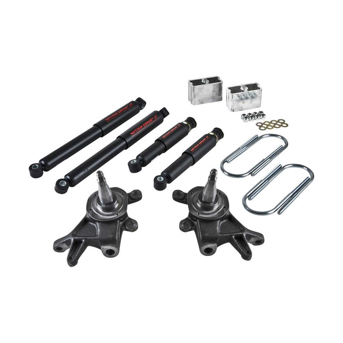 Belltech Lowering Kit w/Nitro Drop 2 Shocks (2" Front / 3" Rear Drop) for 1995-1997 Nissan Pickup RWD