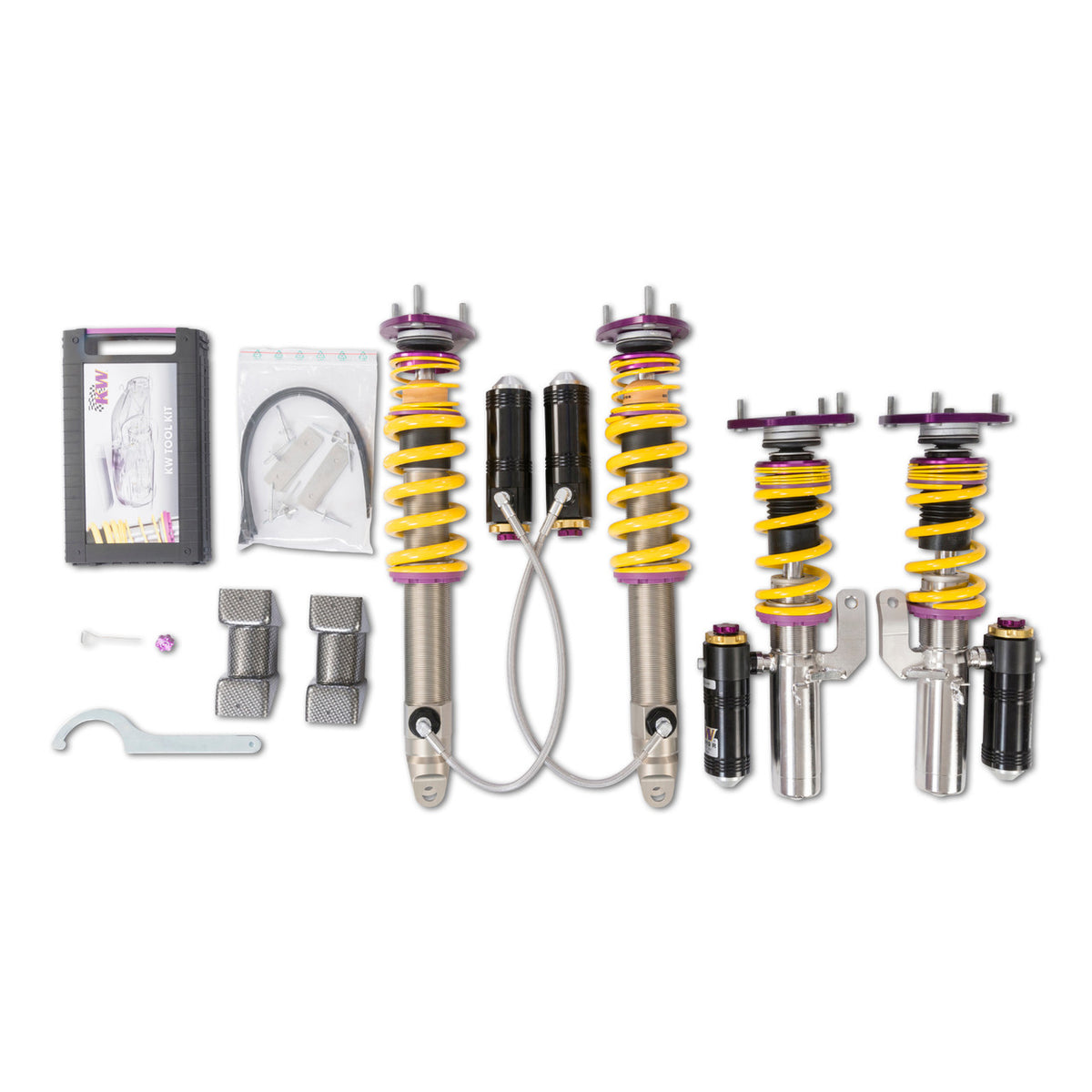 KW Suspension Variant 4 Adjustable Clubsport Coilover Kit for 2013-2016 Porsche 911 Carrera (991) (w/ PDCC) 39771246