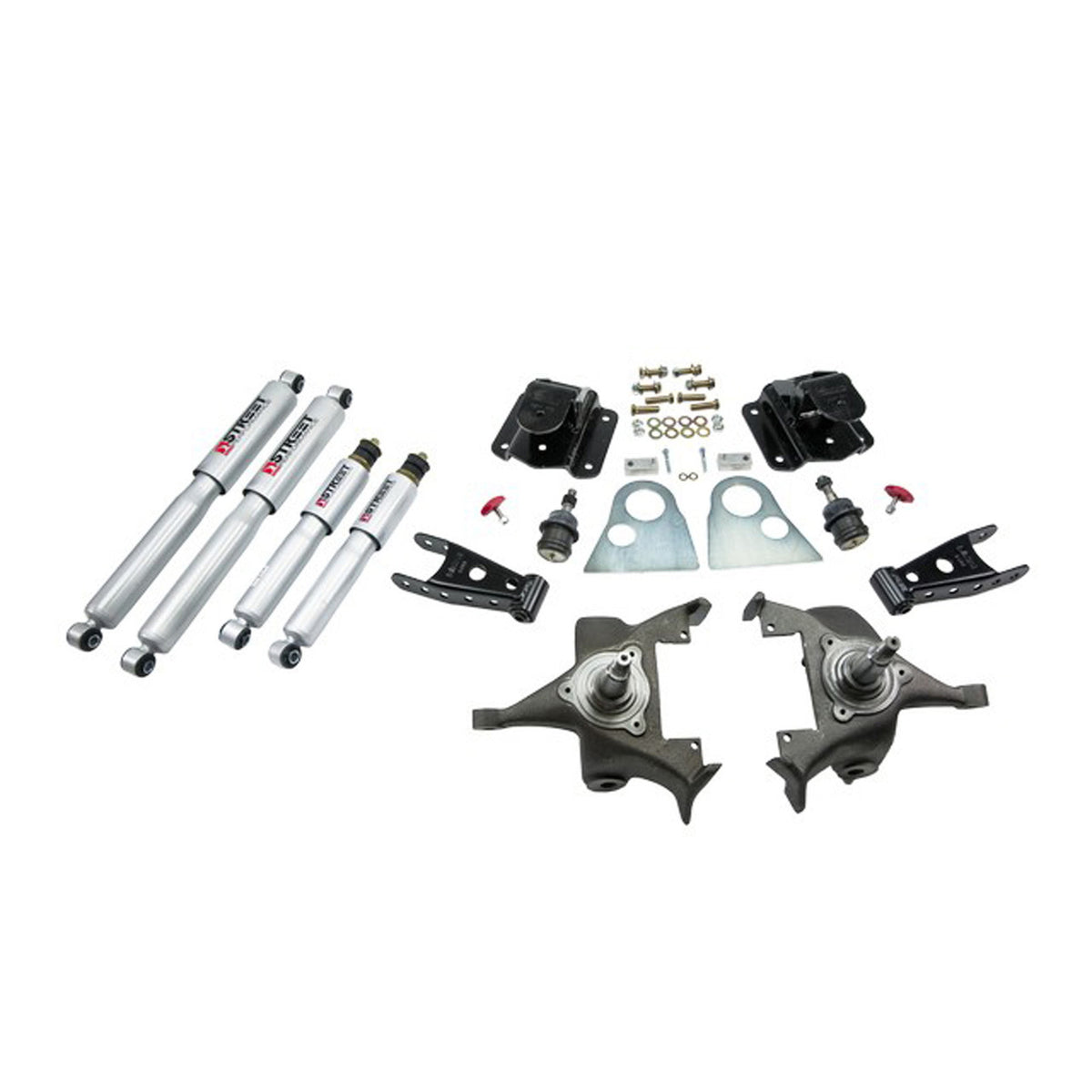 Belltech Lowering Kit w/Street Performance Shocks (2" Front / 4" Rear Drop) for 1994-1999 Dodge Ram 1500 Standard Cab Auto Trans RWD