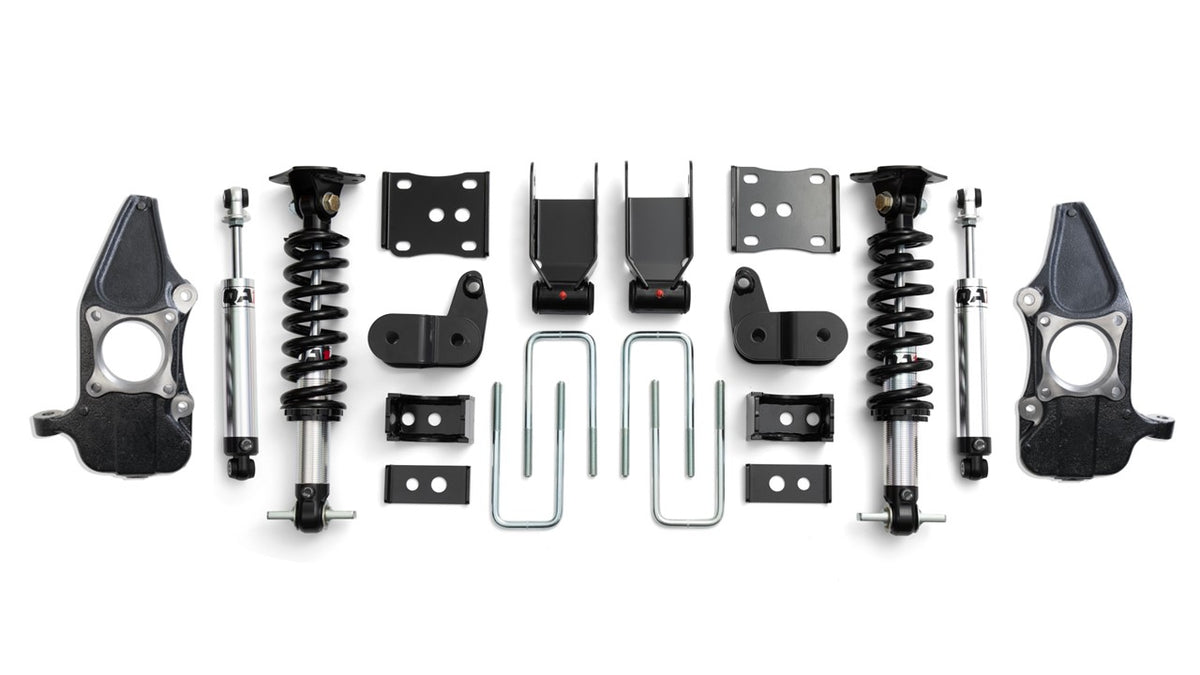 QA1 3/5 Lowering Kit, w/Spindles, Single Adjustable for 2015-2020 Ford F-150 4WD