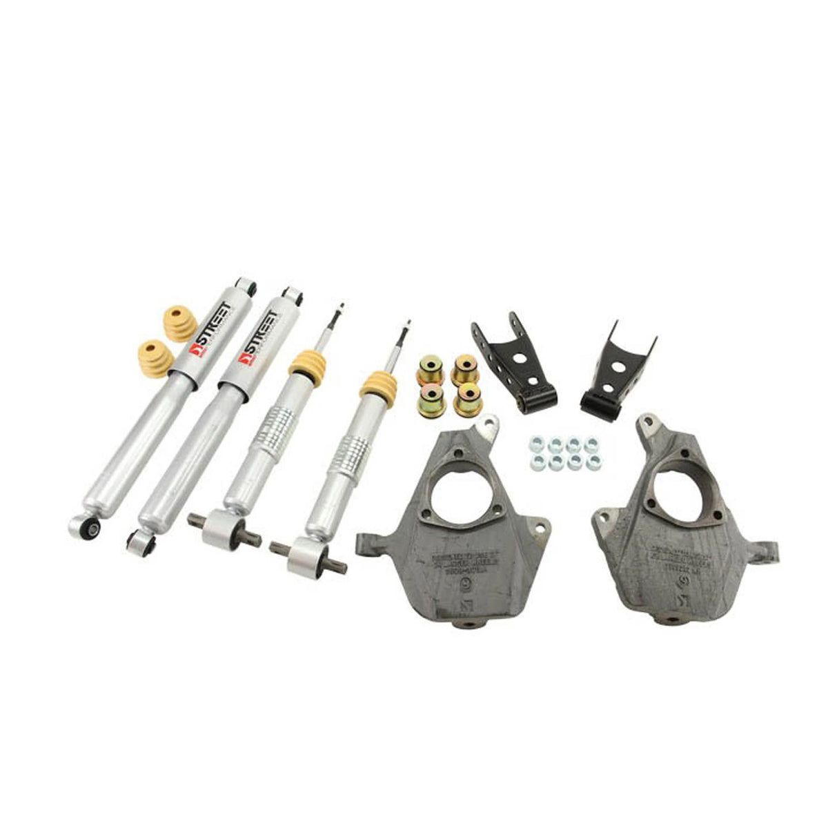 Belltech Lowering Kit w/Street Performance Shocks (2" Front / 2" or 3" Rear Drop) for 2014-2016 GMC Sierra 1500 RWD/4WD w/o Autoride or Magnetic Ride