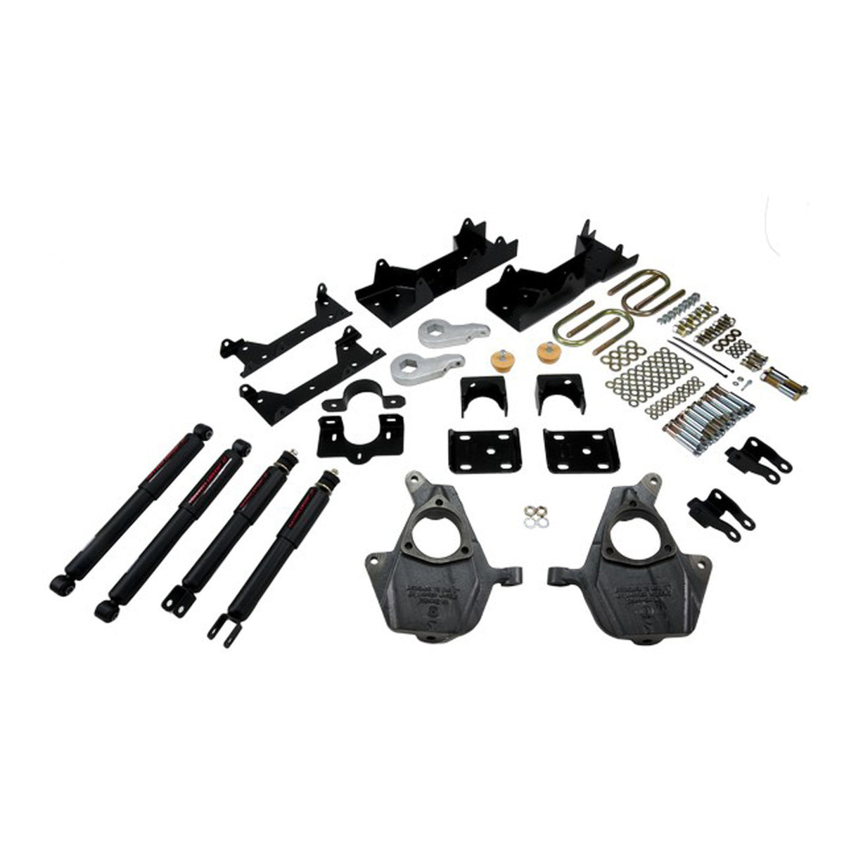 Belltech Lowering Kit w/Nitro Drop 2 Shocks (Front Torsion Bar Suspension Only, 3-4" Front / 6" Rear Drop) for 2005-2006 Chevrolet Silverado 1500 Extended Cab RWD w/Front Torsion Bars