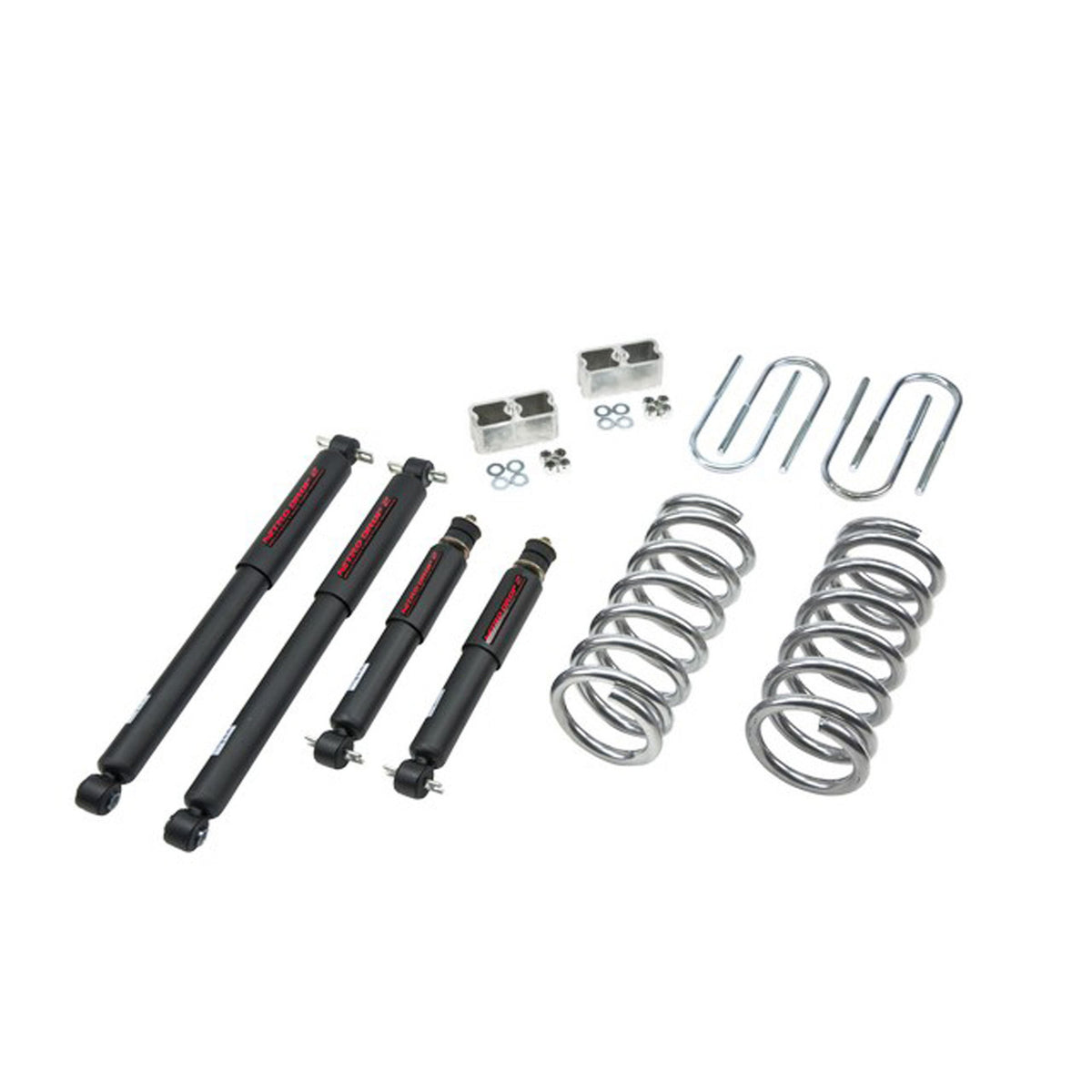 Belltech Lowering Kit w/Nitro Drop 2 Shocks (1" Front / 2" Rear Drop) for 1996-2000 Isuzu Hombre 4-Cyl RWD