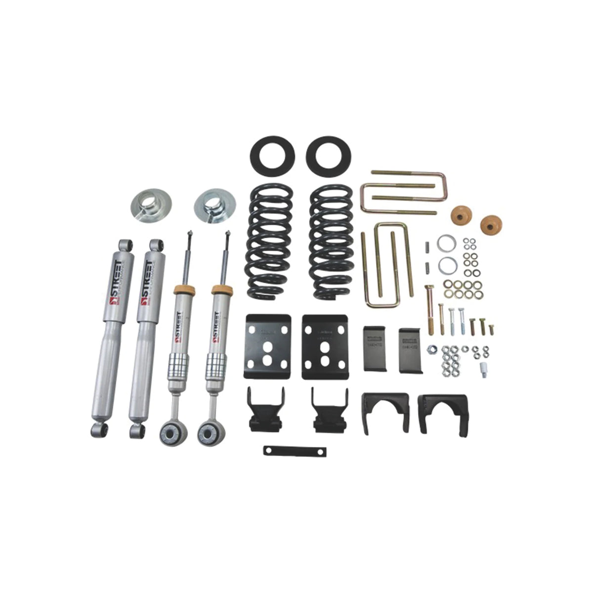 Belltech Lowering Kit w/Street Performance Shocks (2" or 3" Front / 4" Rear Drop) for 2009-2013 Ford F-150 Standard Cab RWD Short Bed
