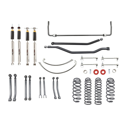 Belltech 4" Lift Kit (Front and Rear Trail Performance Plus Shocks) for 2007-2017 Jeep Wrangler Rubicon 4WD 4-Door