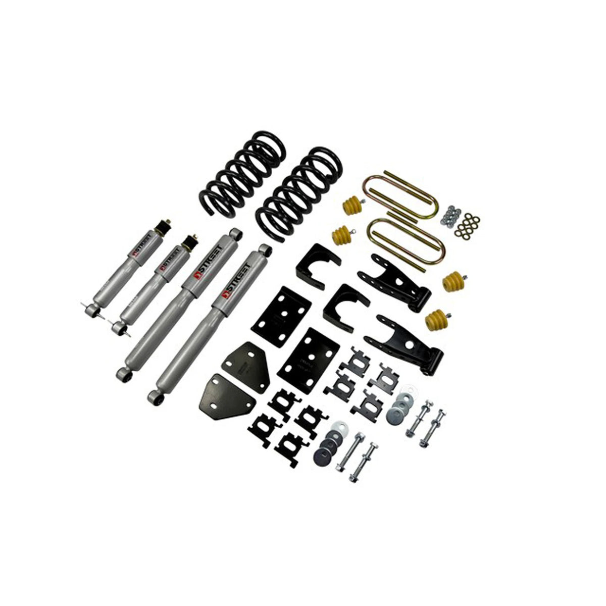Belltech Lowering Kit w/Street Performance Shocks (2" Front / 5" Rear Drop) for 2002-2005 Dodge Ram 1500 Standard Cab RWD