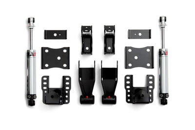 QA1 Rear Drop Kit, 4-6" Drop, Double Adjustable Shocks for 2007-2018 GMC Sierra 1500
