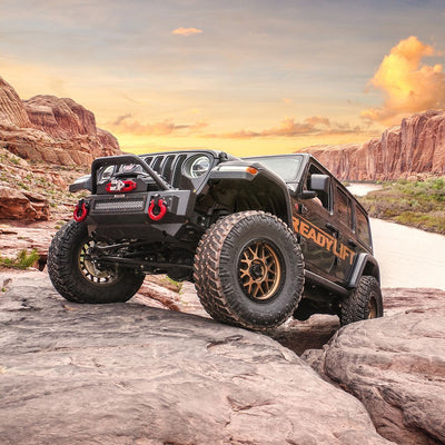 ReadyLift 3.5" Terrain Flex 4-Arm Kit w/Falcon 2.1 Monotube Shocks for 2018-2026 Jeep Wrangler 69-6837