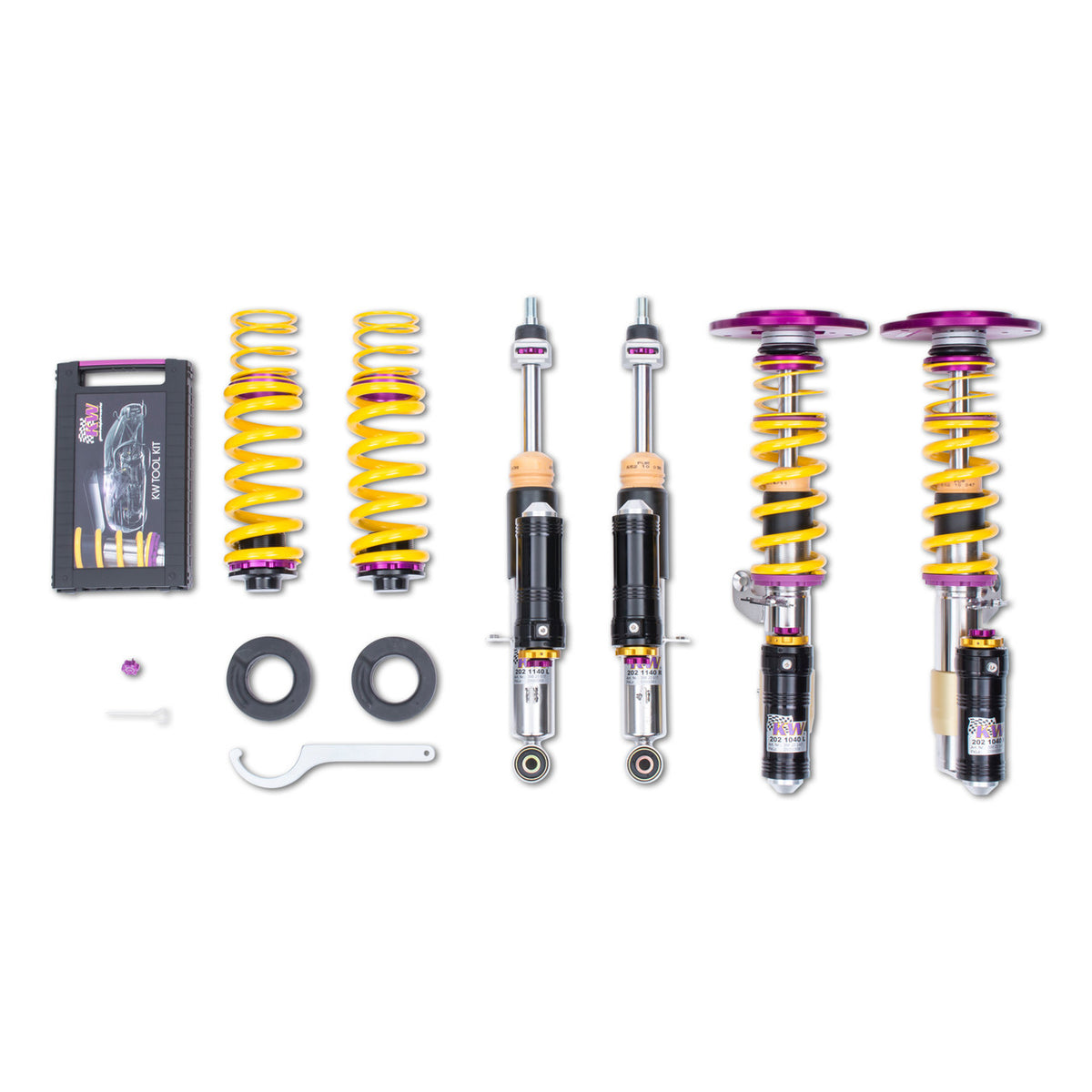 KW Suspension Variant 4 Adjustable Clubsport Coilover Kit for 2015-2018 BMW M3 Sedan RWD (F80) 397202AN
