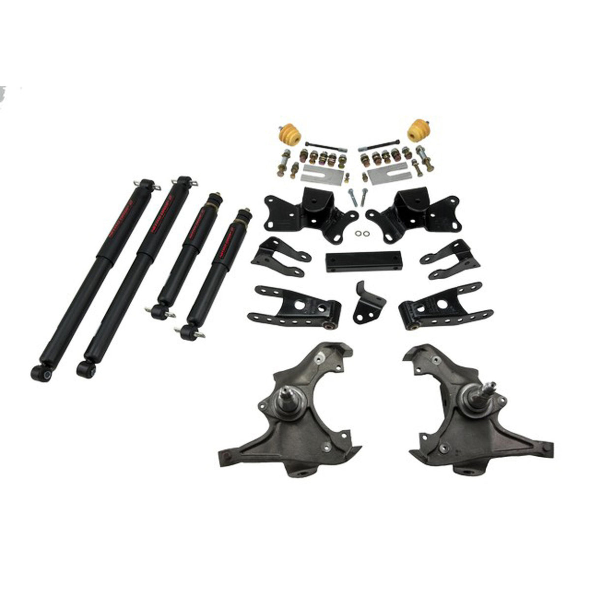 Belltech Lowering Kit w/Nitro Drop 2 Shocks (3" Front / 4" Rear Drop) for 1992-1996 Chevrolet C3500 Crew Cab RWD Dually