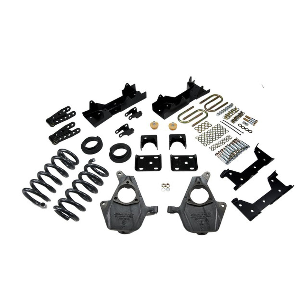Belltech Lowering Kit w/o Shock (4" or 5" Front / 7" Rear Drop) for 1999-2000 GMC Sierra 1500 Standard Cab RWD Short Bed