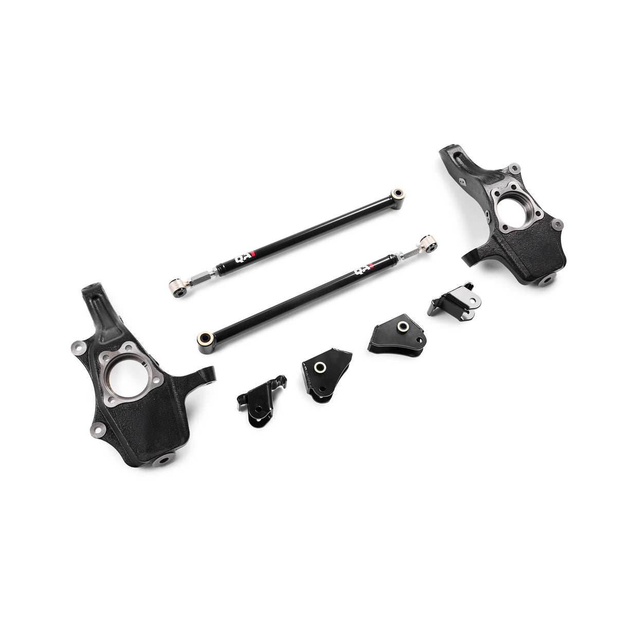 QA1 4/5 Lowering Kit, w/Spindles and Traction Bars, Double Adjustable for 2019-2026 Chevrolet Silverado 1500 RWD/4WD photo 2