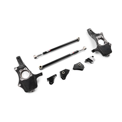QA1 4/5 Lowering Kit, w/Spindles and Traction Bars, Double Adjustable for 2019-2026 Chevrolet Silverado 1500 RWD/4WD photo 2