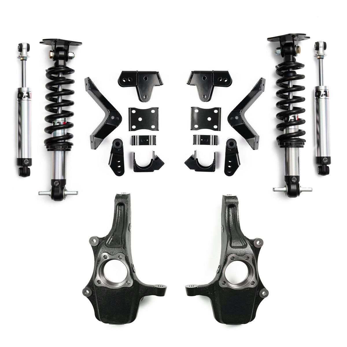 QA1 4/5 Lowering Kit, w/Spindles, Single Adjustable for 2019-2026 Chevrolet Silverado 1500 RWD/4WD