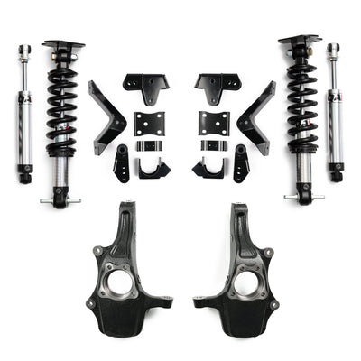 QA1 4/5 Lowering Kit, w/Spindles, Single Adjustable for 2019-2026 Chevrolet Silverado 1500 RWD/4WD