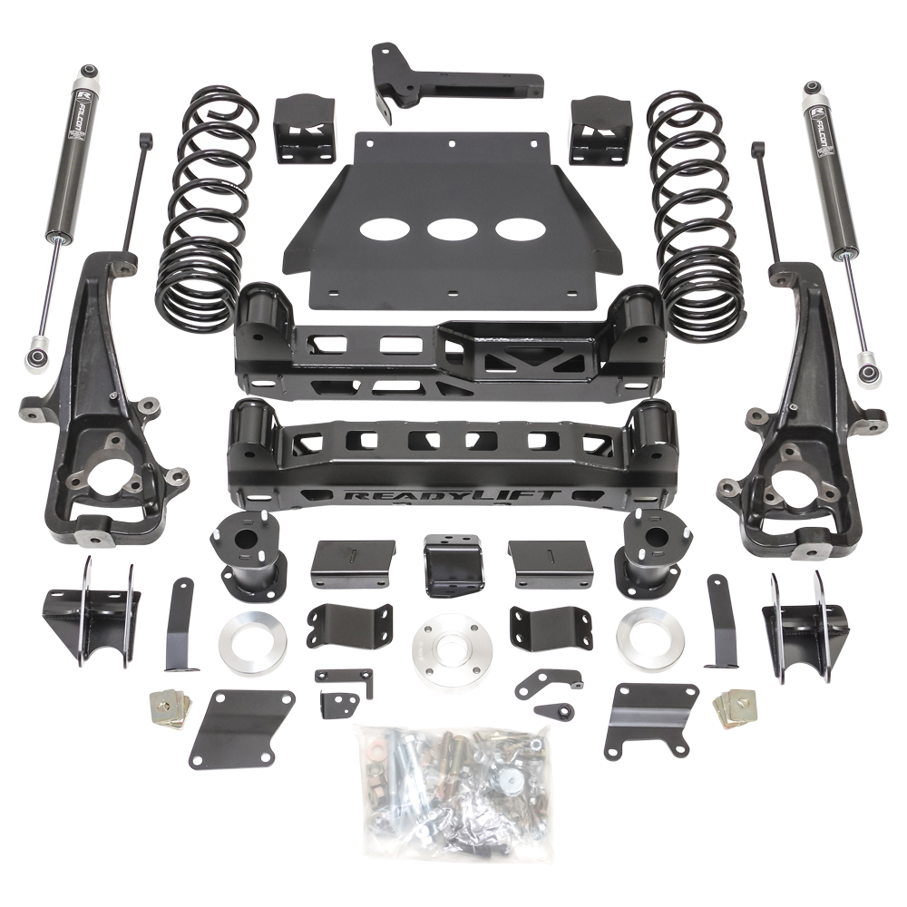 ReadyLift 6" Lift Kit w/Falcon Shocks And Factory 22" Wheels w/Big Bore Knuckle for 2019-2023 Ram 1500 44-19610