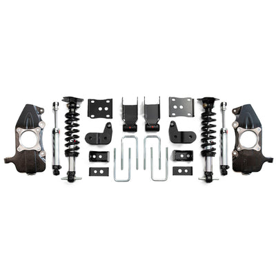 QA1 3/5 Lowering Kit, w/Spindles, Double Adjustable for 2021-2025 Ford F-150 RWD