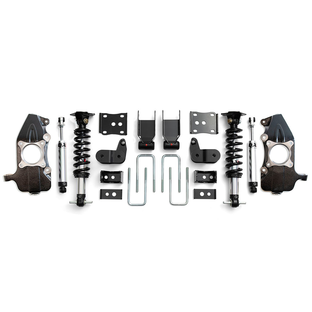 QA1 3/5 Lowering Kit, w/Spindles, Single Adjustable for 2021-2025 Ford F-150 RWD