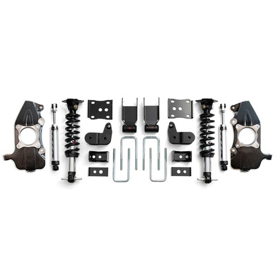 QA1 3/5 Lowering Kit, w/Spindles, Single Adjustable for 2021-2025 Ford F-150 RWD