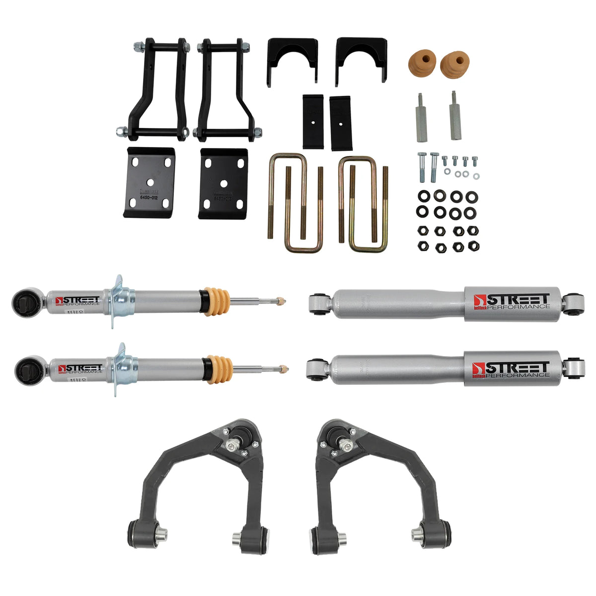 Belltech Lowering Kit w/Street Performance Shocks (3" Front / 6" Rear Drop) for 2019-2023 Ford Ranger RWD
