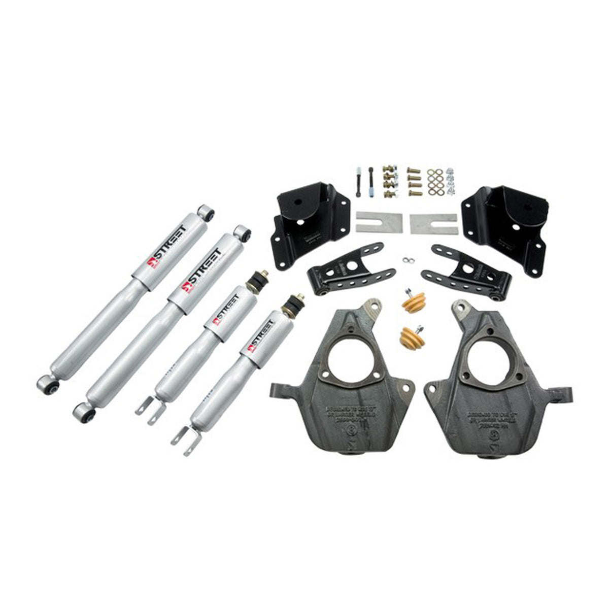 Belltech Lowering Kit w/Street Performance Shocks (Front Torsion Bar Suspension Only, 2" Front / 3" Rear Drop) for 2005-2006 Chevrolet Silverado 1500 Standard Cab RWD w/Front Torsion Bars