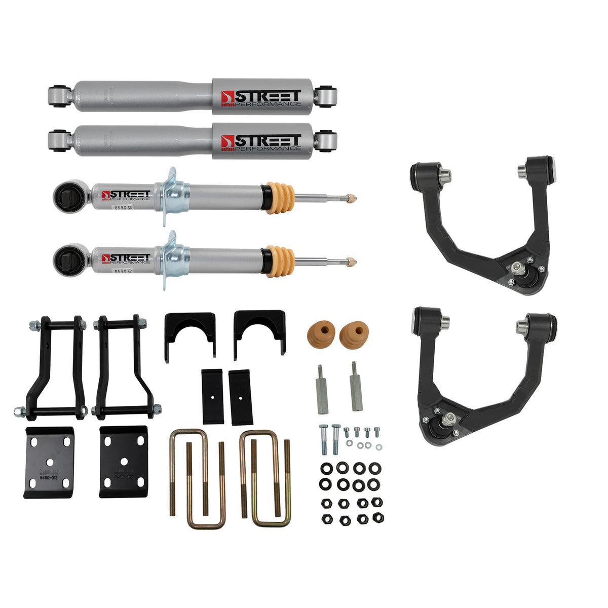 Belltech Lowering Kit w/Street Performance Shocks (3" Front / 6" Rear Drop) for 2019-2023 Ford Ranger 4WD