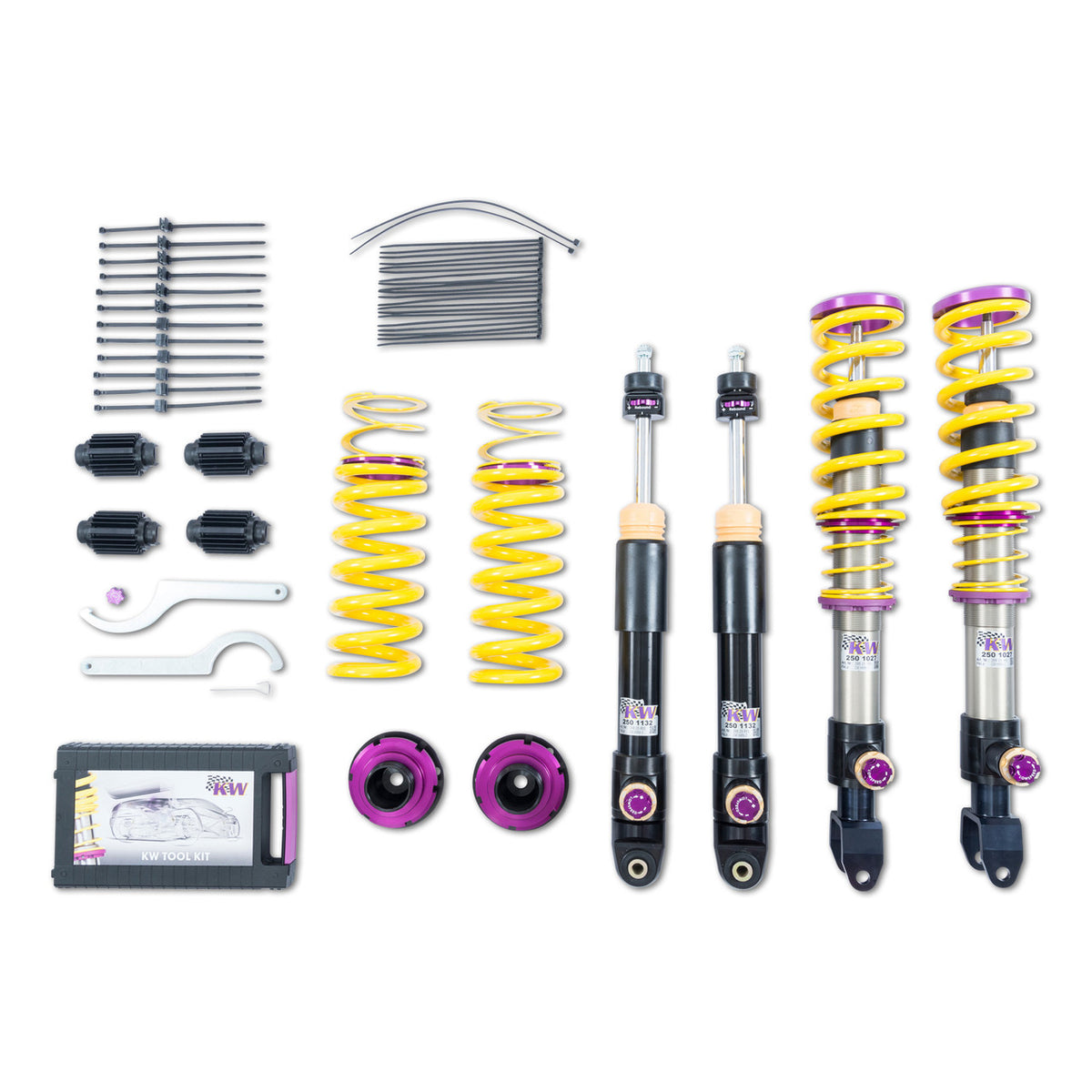 KW Suspension Variant 4 Coilover Kit for 2017-2021 Mercedes-Benz C63 S AMG Coupe/Convertible (w/ Electronic Dampers) 3A725089