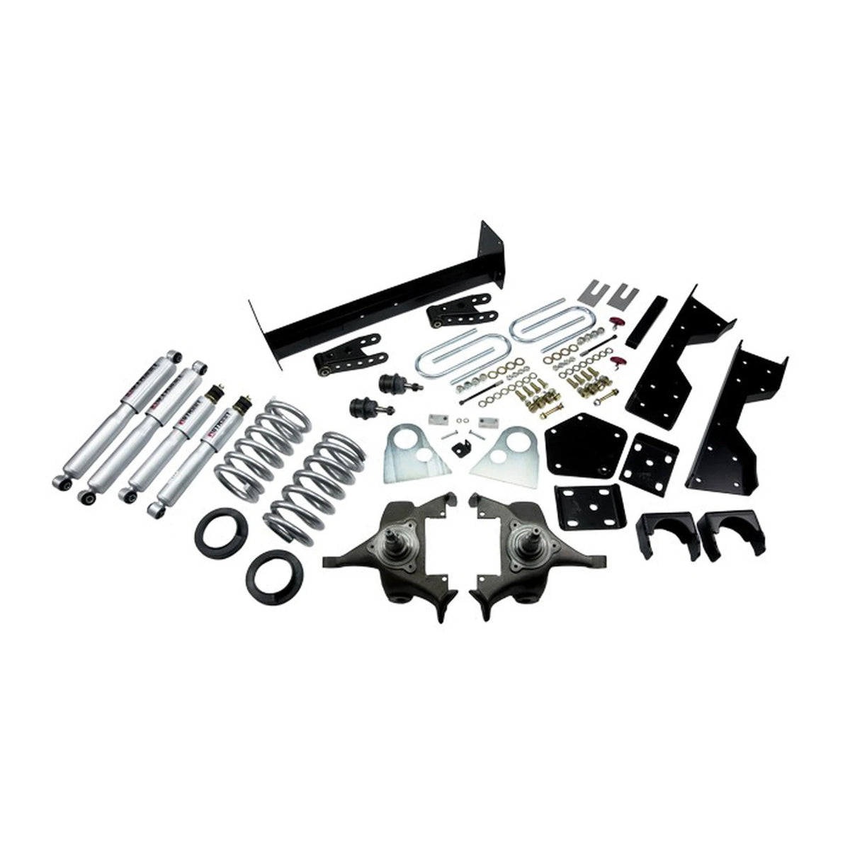 Belltech Lowering Kit w/Street Performance Shocks (4" or 5" Front / 6" or 7" Rear Drop) for 1994-1999 Dodge Ram 1500 Standard Cab V8 Auto Trans RWD