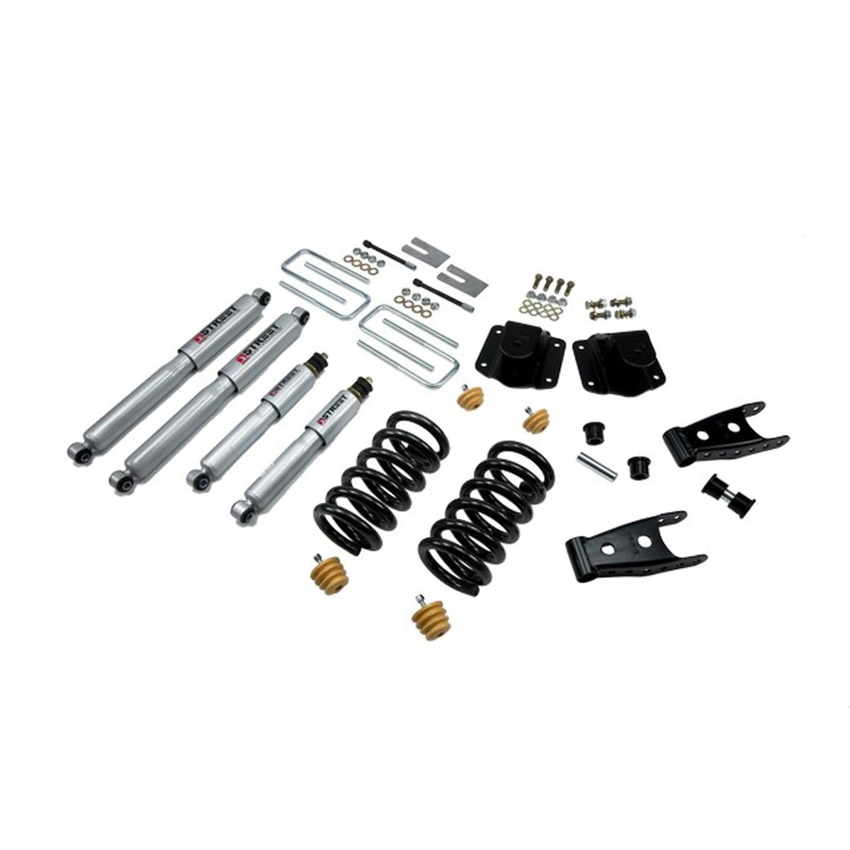 Belltech Lowering Kit w/Street Performance Shocks (3" Front / 4" Rear Drop) for 1994-2002 Dodge Ram 3500 V10/Diesel RWD