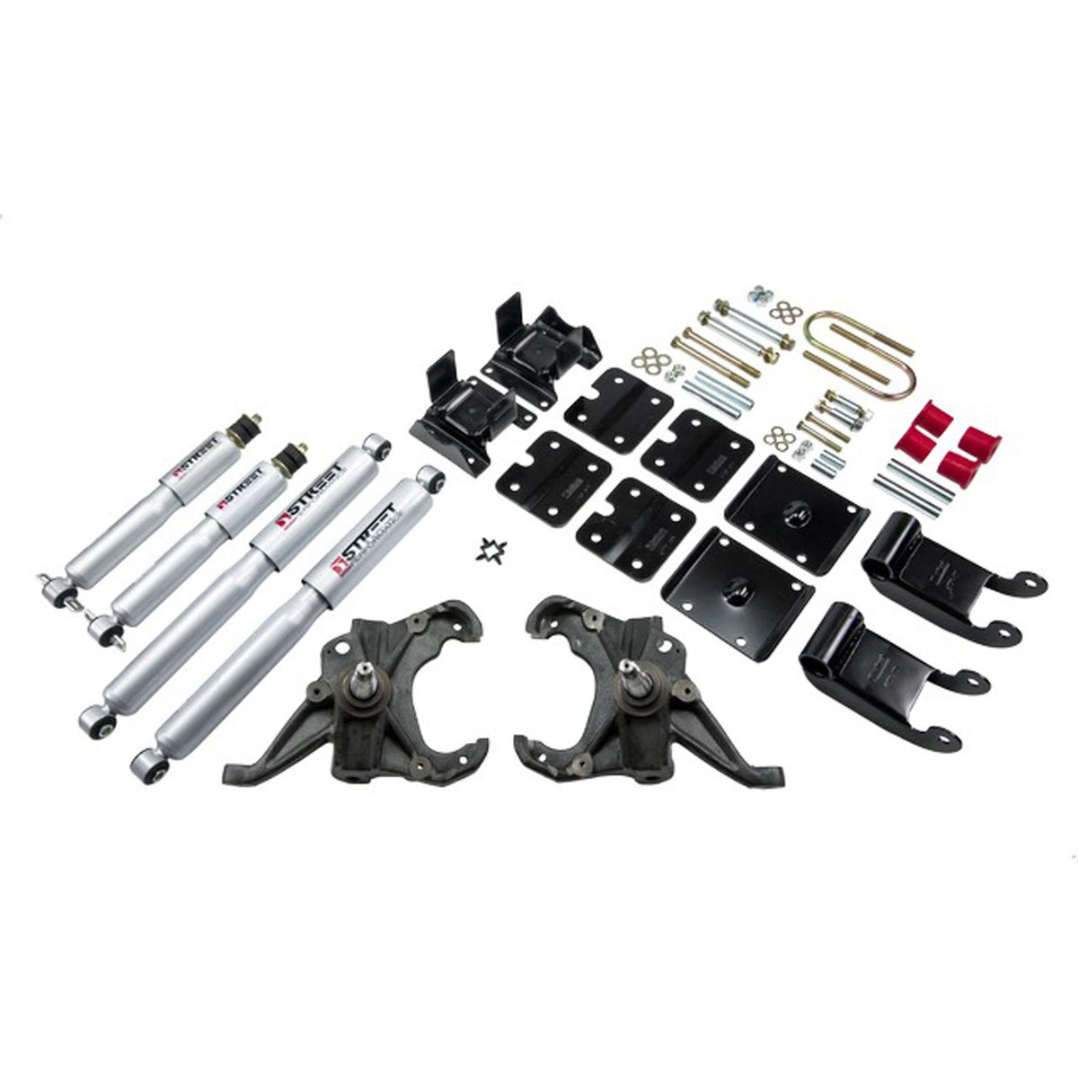 Belltech Lowering Kit w/Street Performance Shocks (2" Front / 2.5" Rear Drop) for 1985-1995 Chevrolet Astro w/Factory Composite Leaf RWD