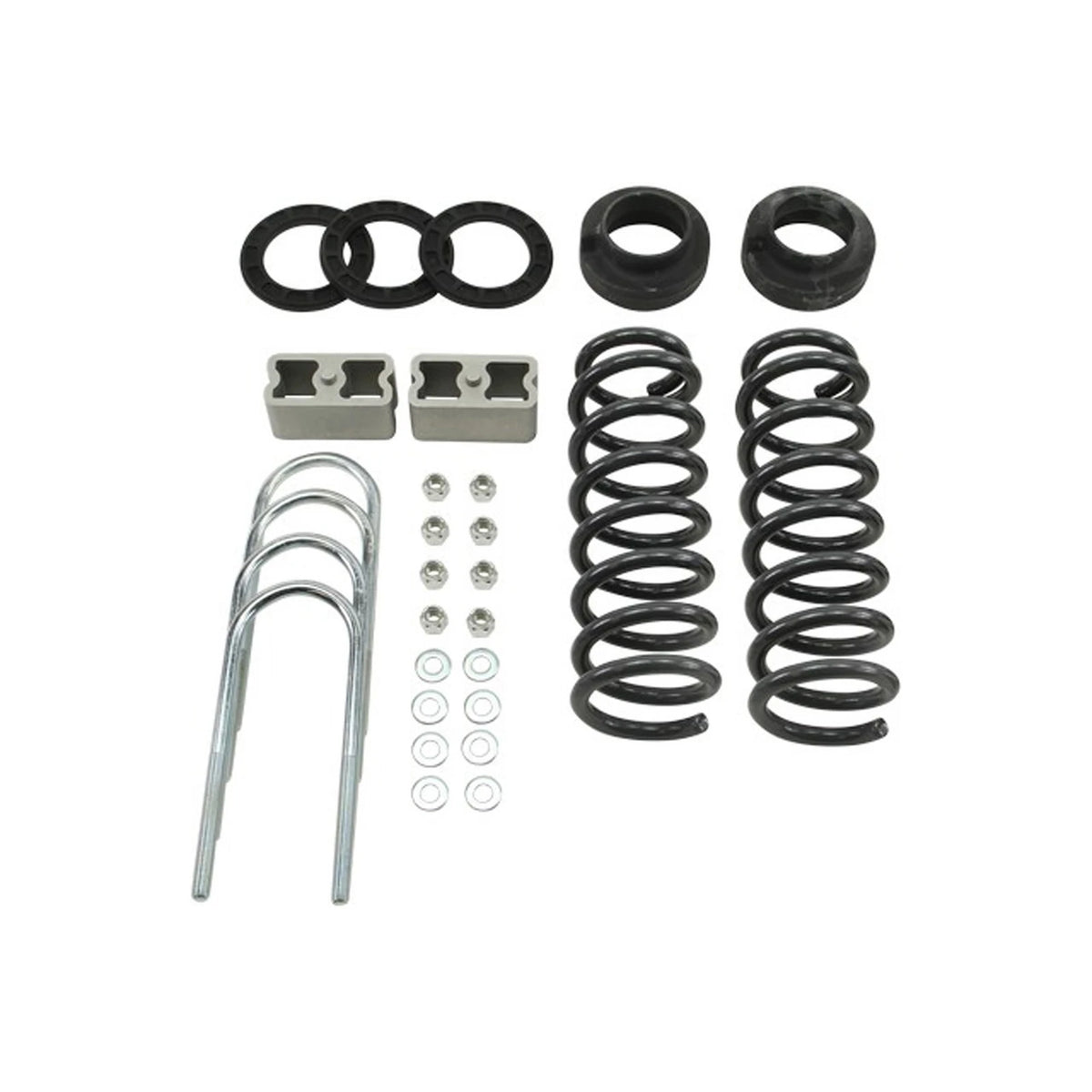 Belltech Lowering Kit w/o Shocks (1-2" Front / 2" Rear Drop) for 2004-2012 GMC Canyon Extended Cab/Crew Cab Z85 Suspension RWD