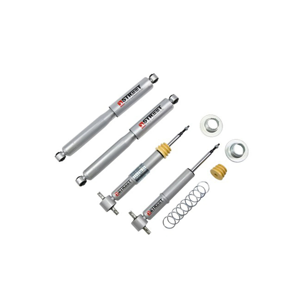 Belltech Street Performance Shock Set (1-2" Front / 3-4" Rear Drop) for 2007-2014 Chevrolet Suburban 1500 RWD/4WD