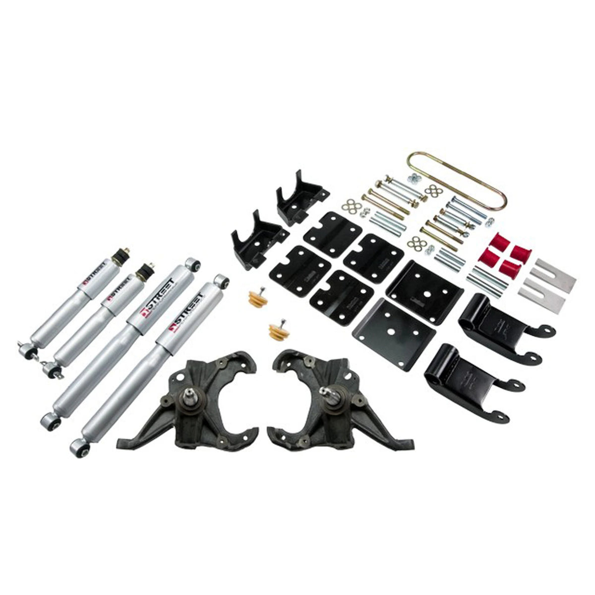 Belltech Lowering Kit w/Street Performance Shocks (2" Front / 3.5" Rear Drop) for 1995-2002 Chevrolet Astro w/Factory Steel Leaf RWD