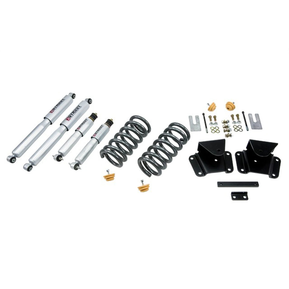 Belltech Lowering Kit w/Street Performance Shocks (1" Front / 2" Rear Drop) for 1998-2003 Dodge Dakota Standard Cab/Extended Cab R/T RWD