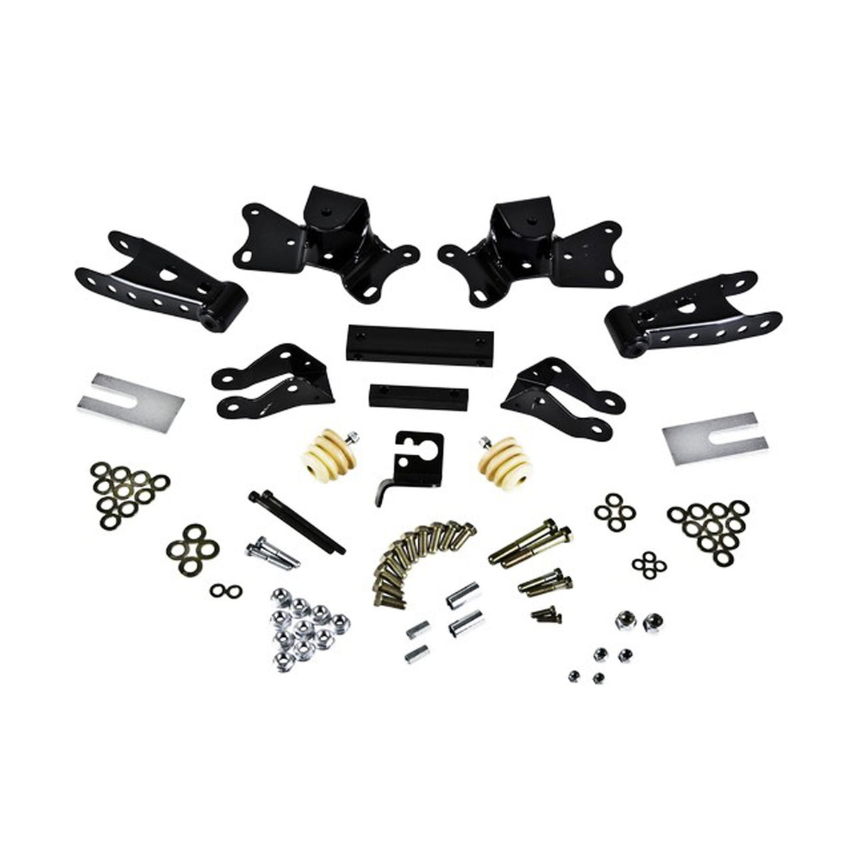 Belltech Shackle & Hanger Kit (4" Drop) for 1997-2000 GMC C3500 Standard Cab/Extended Cab RWD