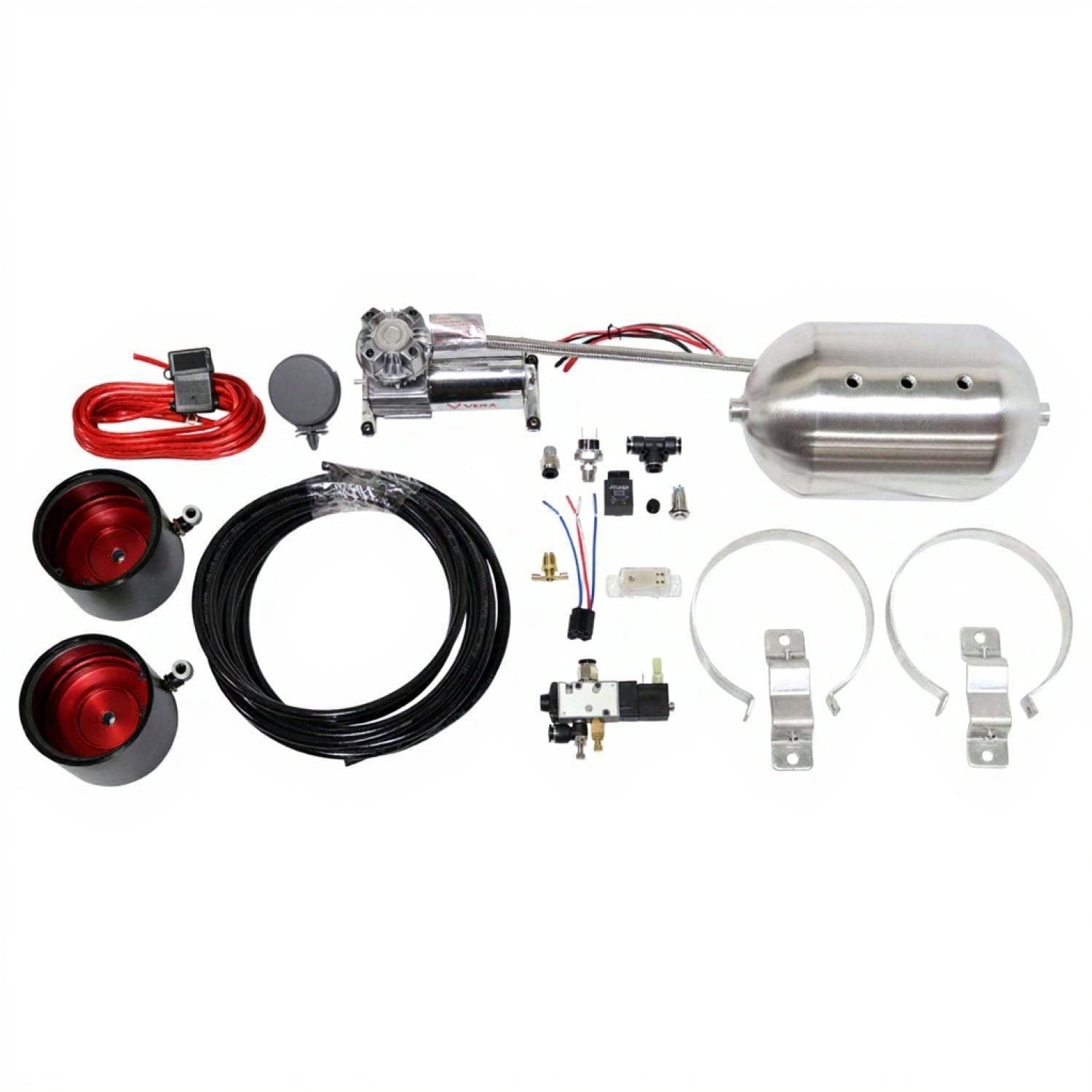 TruHart StreetPlus Coilovers With Front Air Cups + Gold Control System for 2005-2025 Dodge Charger AWD (LX/LD) TH-D803-VACF-12+TH-ACK02