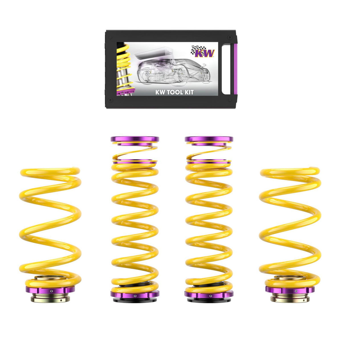 KW Suspension HAS Coilover Sleeve Kit for 2018-2024 Alfa Romeo Stelvio Quadrifoglio (w/ Electronic Dampers) 25315032