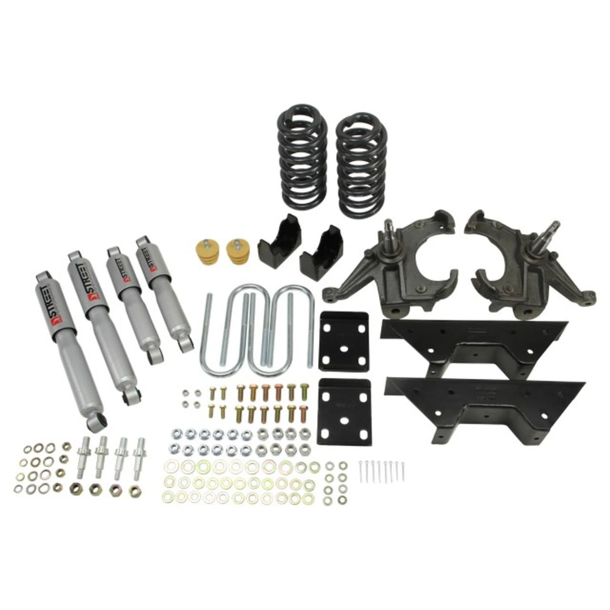 Belltech Lowering Kit w/Street Performance Shocks (4" Front / 6" Rear Drop) for 1975-1986 Chevrolet C10 1" Rotor RWD